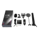 Microphone À Réduction De Bruit Active Avec Support Et Câble 1.7m Pour Enregistrement Et Diffusion - www.yonis-shop.com