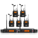 Microphone Sans Fil UHF Pour Chanteur De Scène Avec Système De Moniteur In-Ear 5 Body Packs EU Plug - www.yonis-shop.com