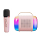 Microphone Portable Bluetooth Haut-Parleur Sans Fil Karaoke Intérieur Extérieur IPX7 8-10 Heures Autonomie LED Effets Sonores