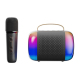 Microphone Portable Bluetooth Haut-Parleur Sans Fil Karaoke Intérieur Extérieur IPX7 8-10 Heures Autonomie LED Effets Sonores...