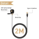 Microphone Lavalier Type-C Haute Sensibilité Pour Enregistrement Vidéo Et Audio 2m - www.yonis-shop.com