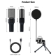 Microphone Gaming E-Sports Avec Lumière RGB Et Réduction De Bruit Pour Enregistrement Et Streaming - www.yonis-shop.com