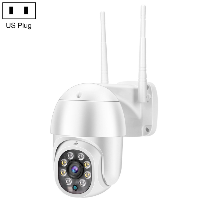 Camera IP WiFi 1080P Étanche IP66 Vision Nocturne Infrarouge Intercom Voix Bidirectionnelle Détection de Mouvement Carte TF 1...