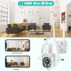 Camera IP WiFi 1080P Étanche IP66 Vision Nocturne Infrarouge Intercom Voix Bidirectionnelle Détection de Mouvement Carte TF 1...
