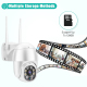 Camera IP WiFi 1080P Étanche IP66 Vision Nocturne Infrarouge Intercom Voix Bidirectionnelle Détection de Mouvement Carte TF 1...