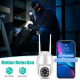 Camera IP WiFi 1080P Étanche IP66 Vision Nocturne Infrarouge Intercom Voix Bidirectionnelle Détection de Mouvement Carte TF 1...