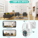 Camera IP WiFi 1080P Étanche IP66 Vision Nocturne Infrarouge Intercom Voix Bidirectionnelle Détection de Mouvement Carte TF 1...