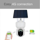 Caméra IP 1080P Étanche IP65 Solaire PTZ Vision Nocturne Couleur Intercom Vocal Bidirectionnel Détection AI Humanoïde WiFi - ...