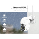 Camera IP Extérieure 1080P HD Vision Nocturne Couleur Détection Mouvement Audio Bidirectionnel Stockage TF Card - www.yonis-s...