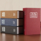 Tirelire Livre Coffre-Fort Simulation Dictionnaire Anglais Décoration Créative Étagère Rouge - www.yonis-shop.com