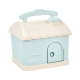 Tirelire Enfant Maison Bleue Avec Clé Design Portable Pour Économies Et Jeu - www.yonis-shop.com