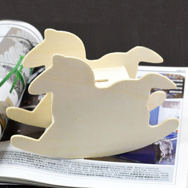 Tirelire En Bois Pour Enfants DIY Taille 14.8x11cm Style Simple Et Moderne - www.yonis-shop.com