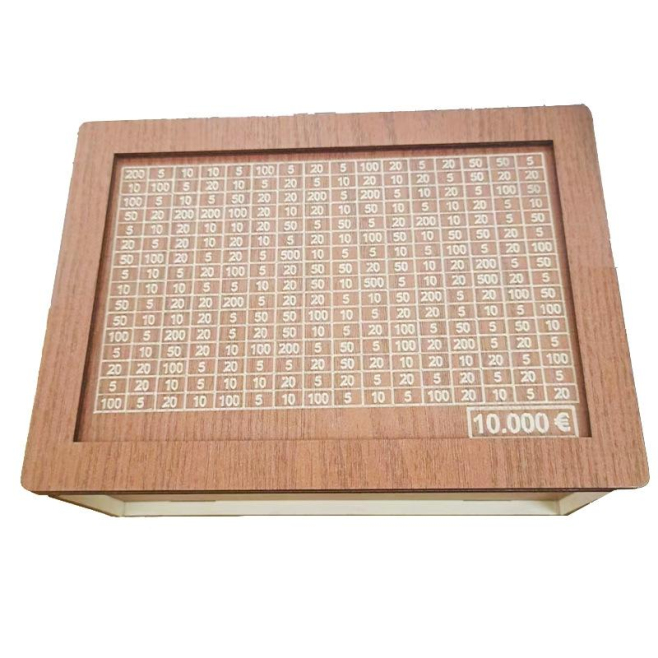Tirelire En Bois Avec Compteur Pour Décoration Maison Et Bibliothèque - www.yonis-shop.com