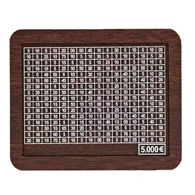 Tirelire En Bois Avec Compteur Pour Économies Jusqu'à 5000 Euros Décoration Maison Bibliothèque - www.yonis-shop.com
