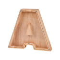 Tirelire Alphabet En Bois Avec Panneau Transparent En Acrylique Haute Qualit&eacute; - www.yonis-shop.com