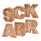 Tirelire Alphabet En Bois Avec Panneau Transparent En Acrylique Haute Qualité - www.yonis-shop.com