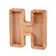 Tirelire Alphabet En Bois Avec Panneau Transparent En Acrylique Haute Qualité - www.yonis-shop.com