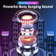 Enceinte Bluetooth Portable Sans Fil Avec Subwoofer Extérieur 360° Son Surround LED et Radio FM - www.yonis-shop.com