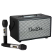 Enceinte Bluetooth Extérieure Sans Fil Avec Deux Micros Orange Puissance 40W Batterie 5000mAh Autonomie 8h