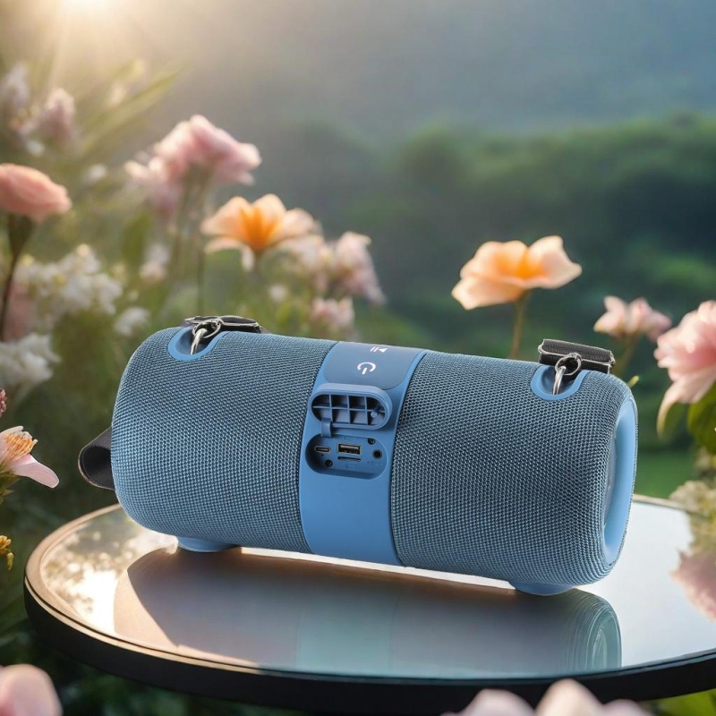 Enceinte Bluetooth Portable Uxsjakjsd - Bluetooth 5.3, Micro Intégré, Radio FM, Batterie 1500 MAh, Noir