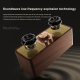 Enceinte Bluetooth Vintage Bois HIFI FM Radio Sans Fil Supporte TF U-Disk AUX Leather - www.yonis-shop.com