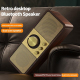 Enceinte Bluetooth Vintage Bois HIFI FM Radio Sans Fil Supporte TF U-Disk AUX Leather - www.yonis-shop.com