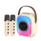 Enceinte Bluetooth Portable Colorée Avec Microphone Karaoké Et Lumières RGB - www.yonis-shop.com