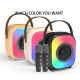 Enceinte Bluetooth Portable Colorée Avec Microphone Karaoké Et Lumières RGB - www.yonis-shop.com