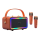 Enceinte Bluetooth Portable Colorée Avec Effets Lumineux RGB Et Microphone Pour Karaoke - www.yonis-shop.com