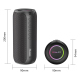Enceinte Bluetooth 20W Haute Puissance Avec Lumières RGB Son Surround 360° Batterie 3600mAh Bluetooth 5.2 - www.yonis-shop.com