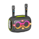Enceinte Bluetooth 120W Avec Microphones Pour Karaoké Étanche IPX6 Autonomie 10 Heures