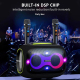 Enceinte Bluetooth 120W Avec Microphones Pour Karaoké Étanche IPX6 Autonomie 10 Heures - www.yonis-shop.com