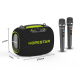 Enceinte Bluetooth 120W Avec Microphones Pour Karaoké Étanche IPX6 Autonomie 10 Heures - www.yonis-shop.com