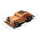 Mini Enceinte Bluetooth Forme Voiture Rétro En Bois Sombre Subwoofer Sans Fil Haute Qualité - www.yonis-shop.com