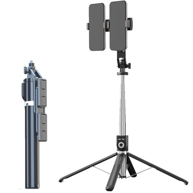 Perche À Selfie Rotative 360 Degrés Pliable Bluetooth Avec Trépied Et Télécommande - www.yonis-shop.com