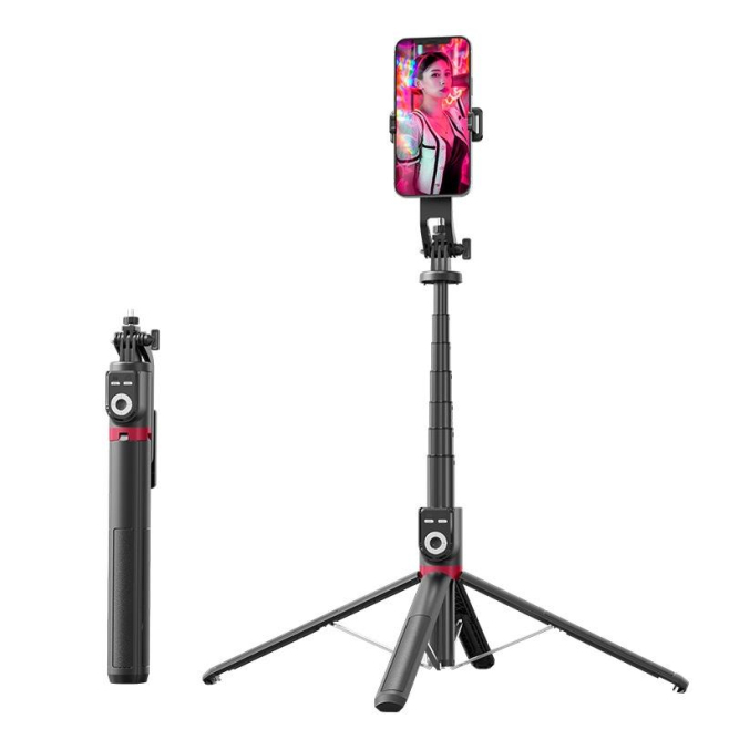 Perche À Selfie Rotative 360 Degrés Pliable Avec Trépied Et Télécommande Bluetooth - www.yonis-shop.com