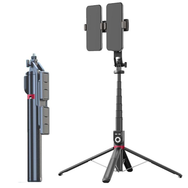 Perche À Selfie Bluetooth Rotative 360 Degrés Support Stable Et Léger Avec Télécommande Intégrée - www.yonis-shop.com