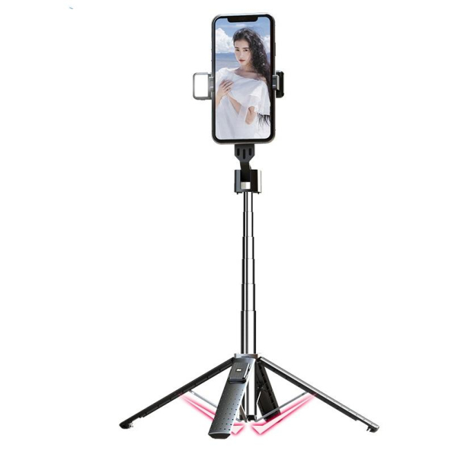 Perche À Selfie Bluetooth Trépied Avec Lumière Intégrée Et Rotation 360° - www.yonis-shop.com