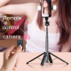 Perche À Selfie Bluetooth Trépied Télescopique 102CM Aluminium Léger Et Portable Avec Télécommande Rotation 360° - www.yonis-...