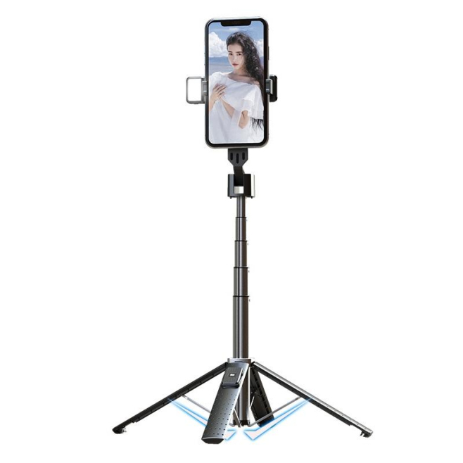Perche À Selfie Bluetooth Trépied Léger Et Portable Avec Lumière Intégrée Rotation 360° - www.yonis-shop.com