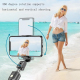 Perche À Selfie Bluetooth Avec Miroir HD Et Télécommande Intégrée Rotation 360° Anti-Tremblement Trépied Stable Pour iOS Et A...