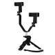 Perche À Selfie Trépied Pliable Avec Support Double Pour Smartphone Et Caméra - www.yonis-shop.com