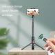 Perche À Selfie Telescopique Avec Télécommande Bluetooth Rotation À 360° Et Trépied Intégré - www.yonis-shop.com