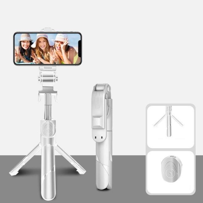 Perche À Selfie Bluetooth Rotative 360° Multifonction Avec Trépied Extensible Jusqu'à 680mm Pour Téléphone Portable - www.yon...