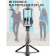 Perche À Selfie Bluetooth Pliable En Alliage D'Aluminium Avec Trépied Rotation 360 Degrés - www.yonis-shop.com