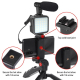 Perche À Selfie 3 En 1 Kit Vidéo Avec Trépied LED Et Microphone Portable - www.yonis-shop.com