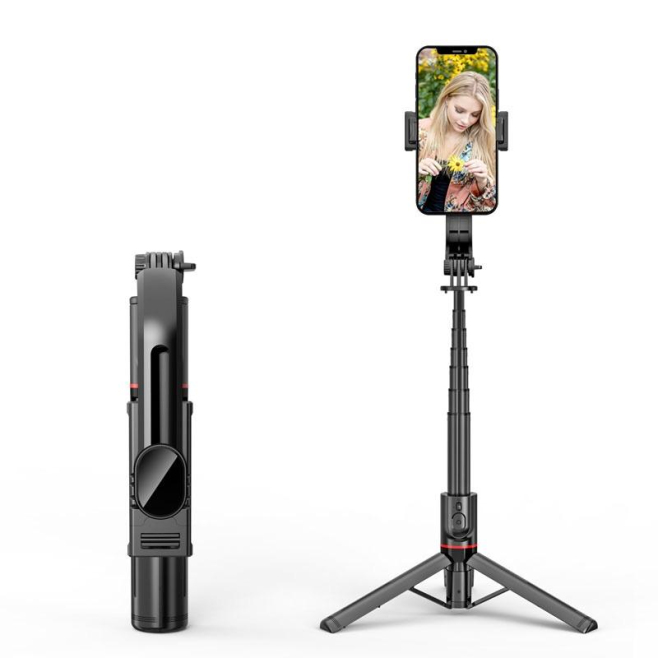 Perche À Selfie Bluetooth Trépied Téléphone Support Rotation 360° Compatible Android iOS - www.yonis-shop.com