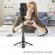 Perche À Selfie Bluetooth Trépied Téléphone Support Rotation 360° Compatible Android iOS - www.yonis-shop.com