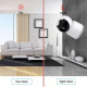 Babyphone Camera Sans Fil 360° HD Vision Nocturne Détection Mouvement Audio Bidirectionnel Alarme Intelligente Stockage TF 12...