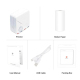 Mini Imprimante Portable Bluetooth Sans Encre Haute Résolution 300dpi Pour Étiquettes et Photos - www.yonis-shop.com